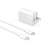 Superer PD対応 Type-C 20W 充電器 with USB-C＆USB-C ケーブル 急速充電器【PSE技術基準適合/折りたたみ式 1.8 m の充電ケーブル】対応iPad、Android スマートフォン その他 各種機器