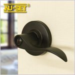 NuSet Abbey: Grade 2 Right-Handed Privacy Door Lever Lock (Oil Rubbed Bronze) by NUSET
