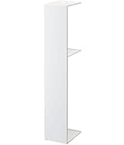 山崎実業(Yamazaki) スリム トイレラック ホワイト 約W13XD17XH70.5cm タワー トイレットペーパー トイレ 収納 棚 3509