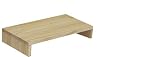 WOODPRO パイン材 モニター台 デスクシェルフ 幅50cm 高さ10cm 奥行30cm 無塗装 完成品 木製 モニタースタンド 卓上 パソコン台 ディスプレイ台 机上台 コの字ラック 受注生産