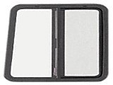 C・R・Laurence vw60171 CRL水平スライディングウィンドウ – 背面ヒンジ左ドア22 – 15 / 16 " x 1 / 8 "トリムリングと19 – 3 / 8 "