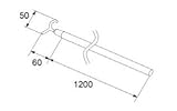 LIXIL部品 リビング建材用部品 ドア 通風建具用：ランマ開閉用フック棒[NZZZ195]