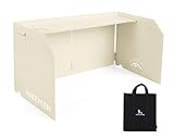 ウインドスクリーン 風防板 キャンプ ウィンドスクリーン 小型 カセット コンロ 風除け ストーブ コンロ用風よけ 黒 炭素鋼板 高さ25cm 折りたたみ式 収納袋付き キャンプ用品 ベージュ