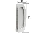 LIXIL部品 リビング建材用部品 可動間仕切り：ワンタッチ引手[MZHZHES63] シャインニッケルplus[MZHZHES63]