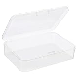 PATIKIL 小物収納ケース 4個セット 95x65x25mm 透明 PP製 パーツケース 整理ボックス プラスチック 透明タイプ