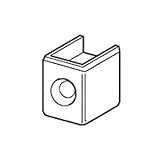 ロイヤル チャンネルサポート断面保護キャップ(直付け施工用)クローム 10個価格 CAS-1