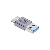 日本の中小企業 Micro-B 3.0 to USB-A USB-C オス メス 変換アダプタ SB3.2 Gen2 10Gbps データ転送 SSD HDD 外付け ハードディスクケース micro b Type-C PC プラグ&プレイ Galaxy S5 Note3 USB3.1 USB3.0 mub (USB-A (オス) to Micro-USB(オス), １個)