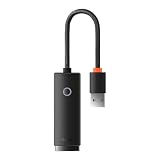 Baseus Liteシリーズ RJ45 LANポートイーサネット USB-A LANアダプター WKQX000001