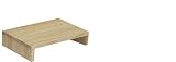 WOODPRO パイン材 モニター台 デスクシェルフ 幅40cm 高さ7cm 奥行30cm 無塗装 完成品 木製 モニタースタンド 卓上 パソコン台 ディスプレイ台 机上台 コの字ラック 受注生産