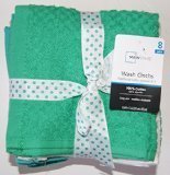 Wash Cloth Bundle - Green Turquoise and Yellow - 8 Count by Mainstays [並行輸入品]
