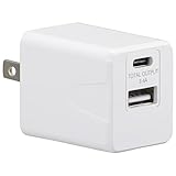 オーム電機 AudioComm AC充電器 TypeC 3.4A急速充電 MAV-AU17W-W 01-7167 OHM 急速充電器 タイプC USB充電器 ホワイト