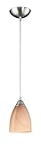 Elk 527-1SY 1-Light Pendant In Satin Nickel And Sandy Glass [並行輸入品]