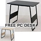 【ミニデスク】FREE PC DESK /ブラック