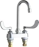 Chicago Faucet Company Chicago Bathroom Gooseneck Ceramic Crafts Cartridge Lead Free Faucet [並行輸入品]