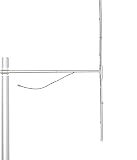 DP100 FMトランスミッターアンテナ屋外用 - 87-108MHz用1/2波長FMダイポールアンテナ、0.5W-150W FM放送トランスミッターに最適 150W (アンテナのみ)
