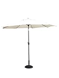 武田コーポレーション 【カフェ・日よけ・ベランダ・バルコニー・傘・パラソル】 アルミ ガーデンパラソル 270cm 開閉ハンドル付き ベージュ (GAPS-270BE)