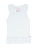 ラッフルバッツ フリル付きタンクトップ トップス 3T ホワイト