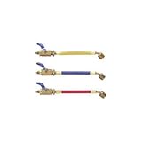 アサダ:アサダ 1/4”BV付ホース オス(BV付)×メス 3本パック Y25980 型式:Y25980