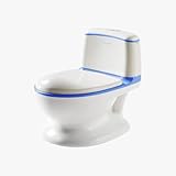 【bc babycare】 おまる 洋式 トイトレ 流水ボタン ペーパーホルダー 補助便座 子供用 男の子 女の子 トイレトレーニング お子様用おまる (ブルー)