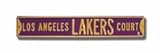 Los Angeles Lakers Ct – パープルStreet Sign