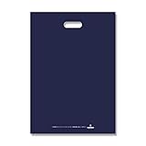 【ケース販売】HEIKO 手抜きポリ袋 HDカラーポリ 35-50 ネイビー 表記入り 006640144 1ケース(20枚入×10袋 合計200枚)