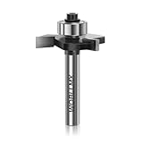 WOBLLMX 6mm軸 ビスケットカッター ベアリング付き 3歯 T型ルータビット 電動工具 トリマー ビスケット CNC 彫刻機 木工 切断 ナイフ 木工用 切削工具(刃厚:4.76mm、切断幅:8mm)