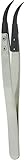 SE TW607PT Fine Point Anti-Static Tweezer with Curved Tip, 5-1/16" [並行輸入品]