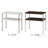 ナカキン　電話機台　ステン丸脚　TL-S70 メーカー直送　【同梱・代引不可】　