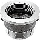 [PBF-2A]INAX/LIXIL 浴槽用排水金具　ゴム栓用直結排水金具　縦引　本体のみ