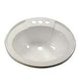 LaSalle Bristol 16370PW 17" x 20" White Oval Plastic Sink [並行輸入品]