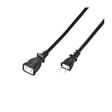 （まとめ）サンワサプライ 電源延長コード（抜け止め、5m、ブラック） TAP-EX12-5BK【×2セット】