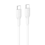 Belkin ケーブル USB-C to USB-C 60W急速充電 高耐久 エコ素材採用 1m ホワイト CAB023fq1MWH