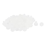 uxcell パイプキャップエンド チューブ挿入 チューブ蓋 プラスチック ホワイト 11 x 12mm 50個