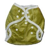 One Size Fit All- Diaper Cover MINKY - GREEN by BubuBibi [並行輸入品]