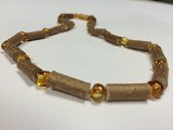 Hazelwood Necklace 17 18 inch Baltic Amber Honey for adult for Gut issues; Eczema, Acid Reflux, hear