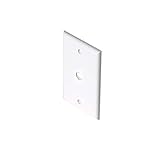 Steren 200 – 254 Wh 1-gang標準テレビ壁プレート1穴High Impact ABSプラスチック;ホワイト( 10パック)