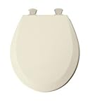 メイフェアラウンドToilet Seat Beveled木製、成形、プレミアム耐久性マルチコートエナメルボーン