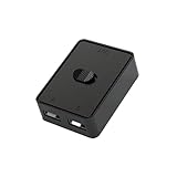 YFFSFDC USB2.0スイッチセレクター USB KVMスイッチャアダプタ 双方向USB共有スイッ チ 2入力1出力/ 1入力2出力 USB2.0 切替器 ワンキーで素早く切り替え 2台のコンピュータ共有 キーボード マウス スキャナ プリンタ プラグ＆プレイ MAC、WINXP/7/8/10、LINUXと互換性あり
