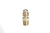 ノーブランド品　 ホース継手 45°フレアコネクター　両口 1/4" OD x 1/8" Male NPT ５個入り