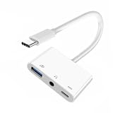 xiwai USB Cハブ Type C - 3.5mm オーディオ AUX & Type-A USB2.0 OTG メス PD電源充電アダプター 3イン1 USBエクステンダー ノートパソコン タブレット 携帯電話に対応