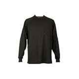 カジメイク COOL COMFORT 長袖ローネックシャツ ブラック M 670191M