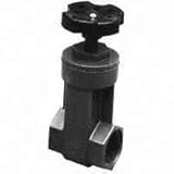 King Brothers Inc. GVG-1250-S 1-1/4-Inch Slip PVC Schedule 80 Gate Valve, Gray [並行輸入品]