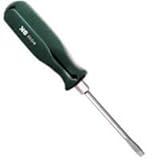 S K Hand Tools SKT81005 .38in. x 9.9in. SureGrip Round Keystone Slotted Screwdriver