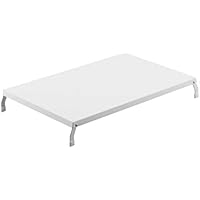 山崎実業(Yamazaki) 折り畳み ガスコンロカバー ワイド ホワイト 約W52.2XD33.1XH7cm タワー 2口ビルドインガスコンロ対応 4922