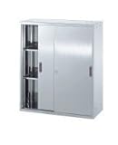 トラスコ中山 (TRUSCO) 　ステンレス引違保管庫９００×４００×１０５０ STS411