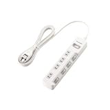 エレコム 一括&個別スイッチ付 省エネタップ T-E7A-2430WH　エレコム [簡易パッケージ品]