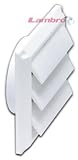 Lambro 1423W White Plastic Louvered Vent, 4-Inch [並行輸入品]