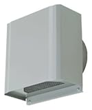 メルコエアテック 外壁用（ステンレス製） 防音形スクエアフード（給気専用）｜網 【AT-150SHNS】【AT150SHNS】