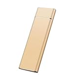 Fiegcit ゴールデン 4TB ポータブル外付けSSD モバイルデータストレージ SSD 超薄型外付けハードディスク USB3.1 耐衝撃 ハードディスク Type C