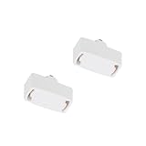 智光電気 レール用シーリングプラグ ライティングレール用引掛シーリングボディ ダクトレール 変更 ソケット アダプタ (白・2個セット)